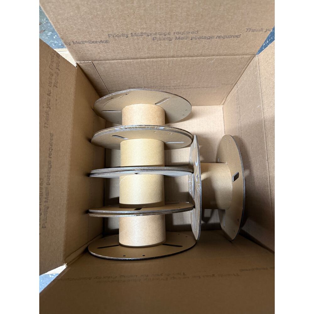Lot of 5 Spools Per Box for Crafts, Organizing, and Storage